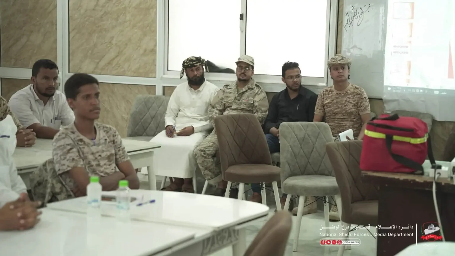 Under the patronage of the Chief of Staff, the Medical Department of Quwat Dira’ Al-Watan launches the second field first‑aid training program. IMG COM ٢٠٢٦٠٧٢٩٢٣٤٨٢٣١٨٣0